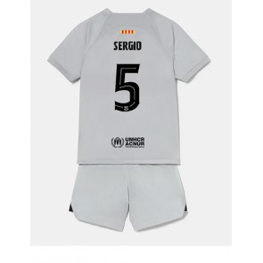 Barcelona Sergio Busquets #5 Tredjedraktsett Barn 2022-23 Kortermet (+ Korte bukser)